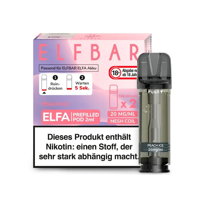ElfBar Pods Peach Ice